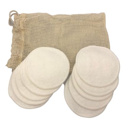 HERBA Reinigungspads Bambus mit Waschbeutel 10 Stk – Bild 2