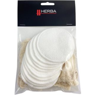 HERBA Reinigungspads Bambus mit Waschbeutel 10 Stk