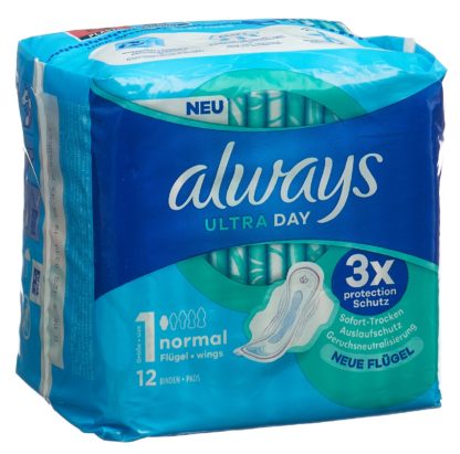 ALWAYS Ultra Binde Normal mit Flügeln (neu) 12 Stk – Bild 2
