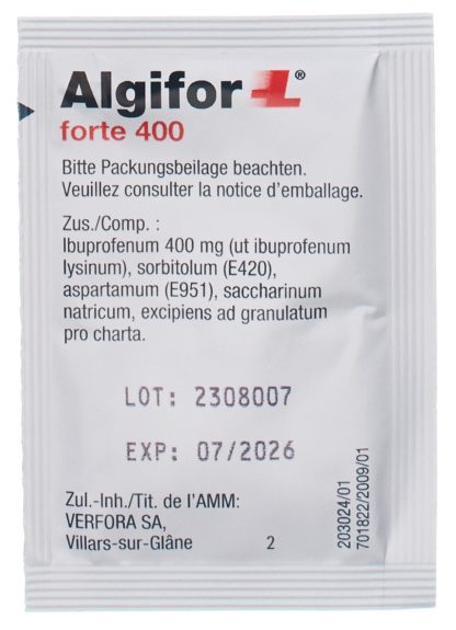 ALGIFOR-L forte Gran 400 mg Btl 10 Stk – Bild 8
