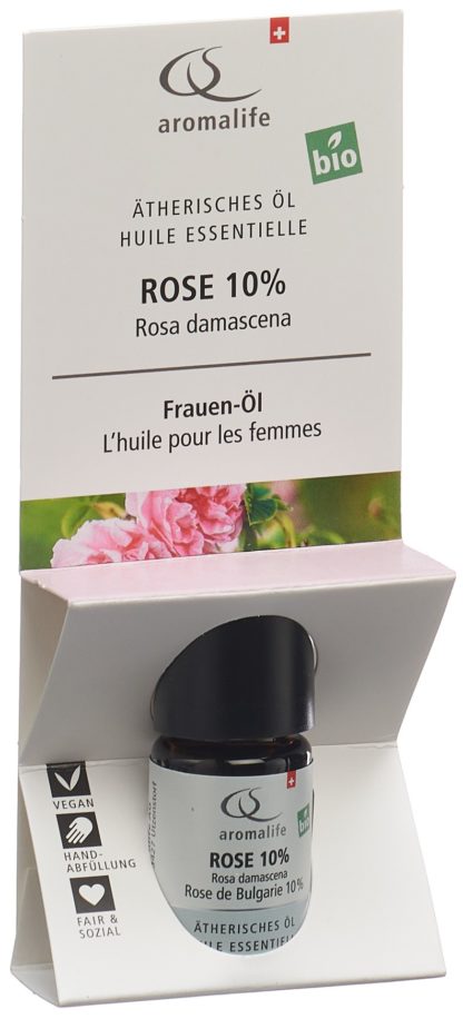 AROMALIFE TOP Rose 10% Äth/Öl BIO Fl 5 ml – Bild 2