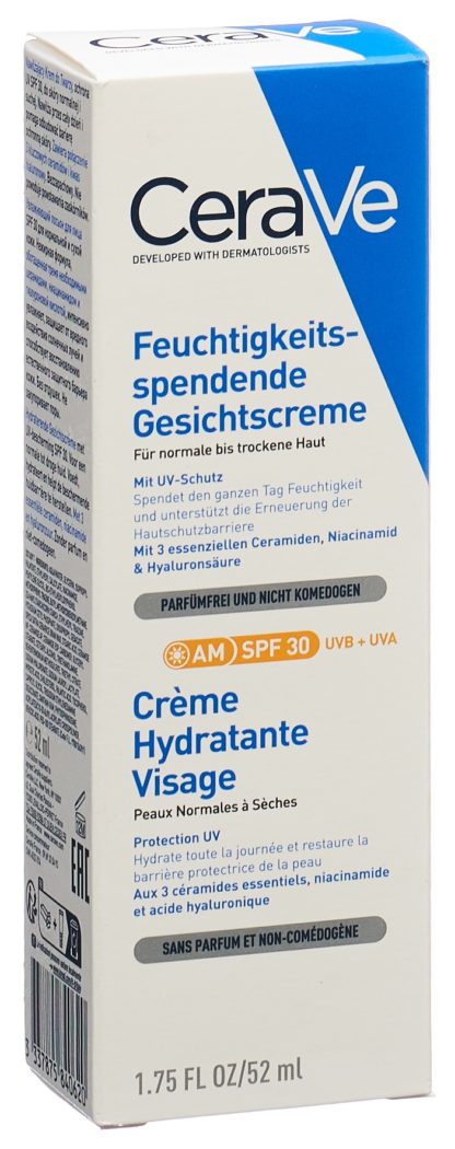 CERAVE Feuchtigkeitsspend Gesichtscr LSF30 52 ml – Bild 2