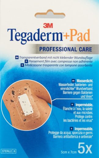 3M TEGADERM+PAD 5x7cm Wundkissen 2.5x4cm (n) 5 Stk