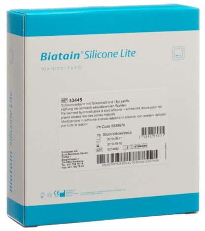 BIATAIN Silicone Lite Schaumv 10x10cm 10 Stk – Bild 2