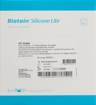 BIATAIN Silicone Lite Schaumv 10x10cm 10 Stk