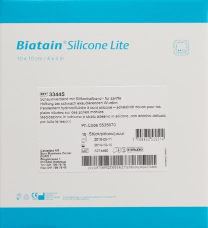BIATAIN Silicone Lite Schaumv 10x10cm 10 Stk