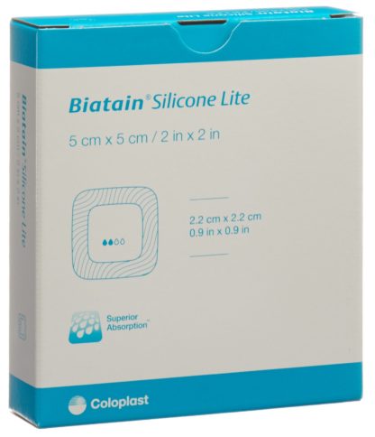 BIATAIN Silicone Lite Schaumv 5x5cm 5 Stk – Bild 2