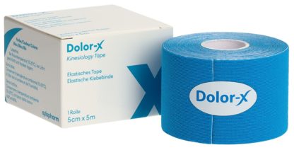 DOLOR-X Kinesiology Tape 5cmx5m blau – Bild 5