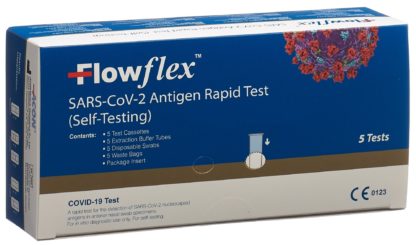 FLOWFLEX SARS-CoV-2 Ag Rapid Self-Test 5 Stk – Bild 2