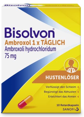 BISOLVON Ambroxol 1xTÄGLICH Ret Kaps 75 mg 10 Stk