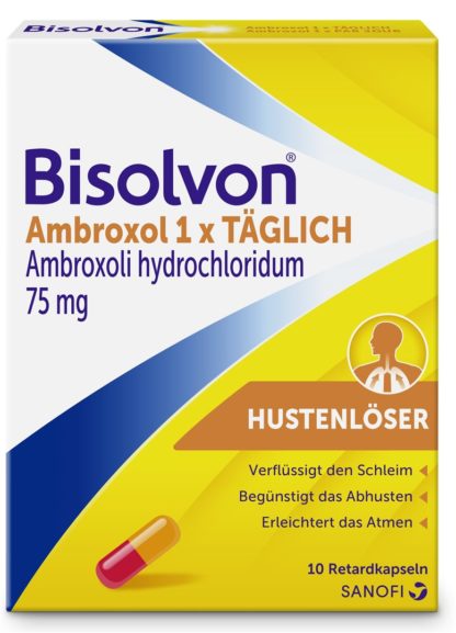 BISOLVON Ambroxol 1xTÄGLICH Ret Kaps 75 mg 10 Stk