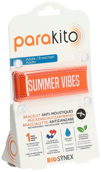 PARAKITO Armband Erwachsene Good Vibes orange – Bild 2