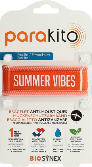 PARAKITO Armband Erwachsene Good Vibes orange