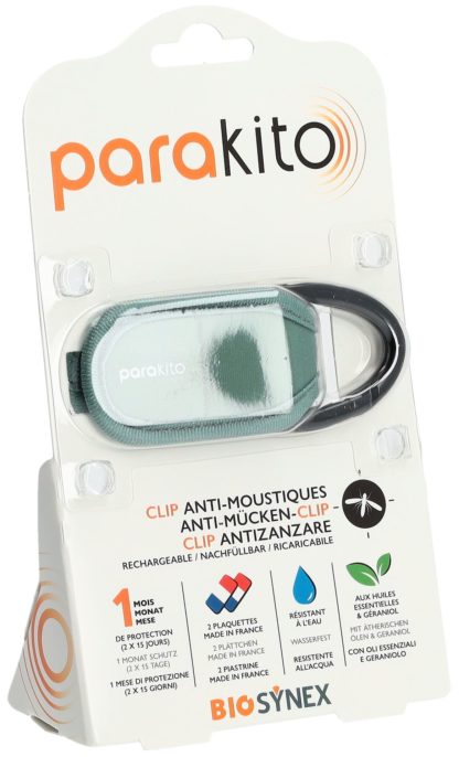 PARAKITO Klipps für Kinderwagen Rucksack kaki – Bild 2