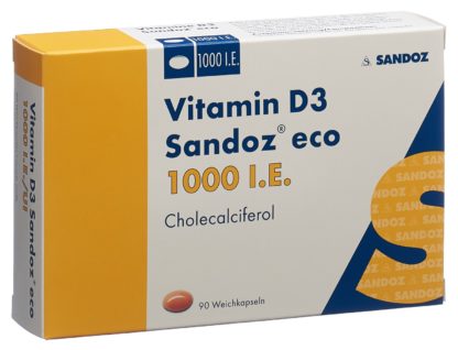 VITAMIN D3 Sandoz eco Weichkaps 1000 IE 90 Stk – Bild 3