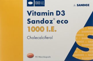 VITAMIN D3 Sandoz eco Weichkaps 1000 IE 90 Stk