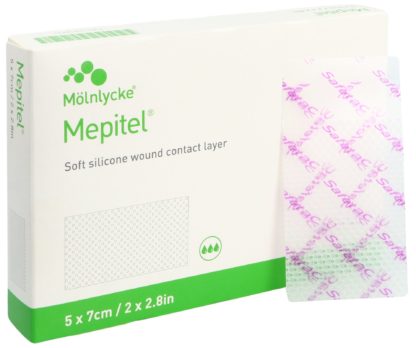 MEPITEL Wundauflage 5x7cm Silik Btl 5 Stk – Bild 3