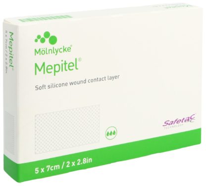MEPITEL Wundauflage 5x7cm Silik Btl 5 Stk – Bild 2