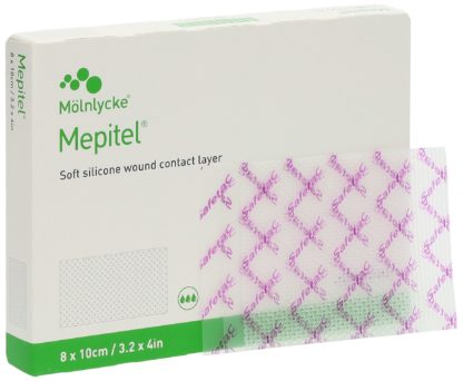 MEPITEL Wundauflage 8x10cm Silik 5 Stk – Bild 3