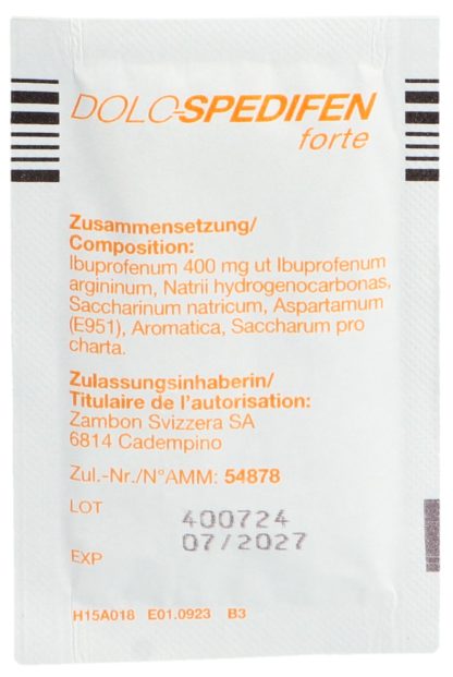 DOLO SPEDIFEN forte Gran 400 mg Btl 10 Stk – Bild 8
