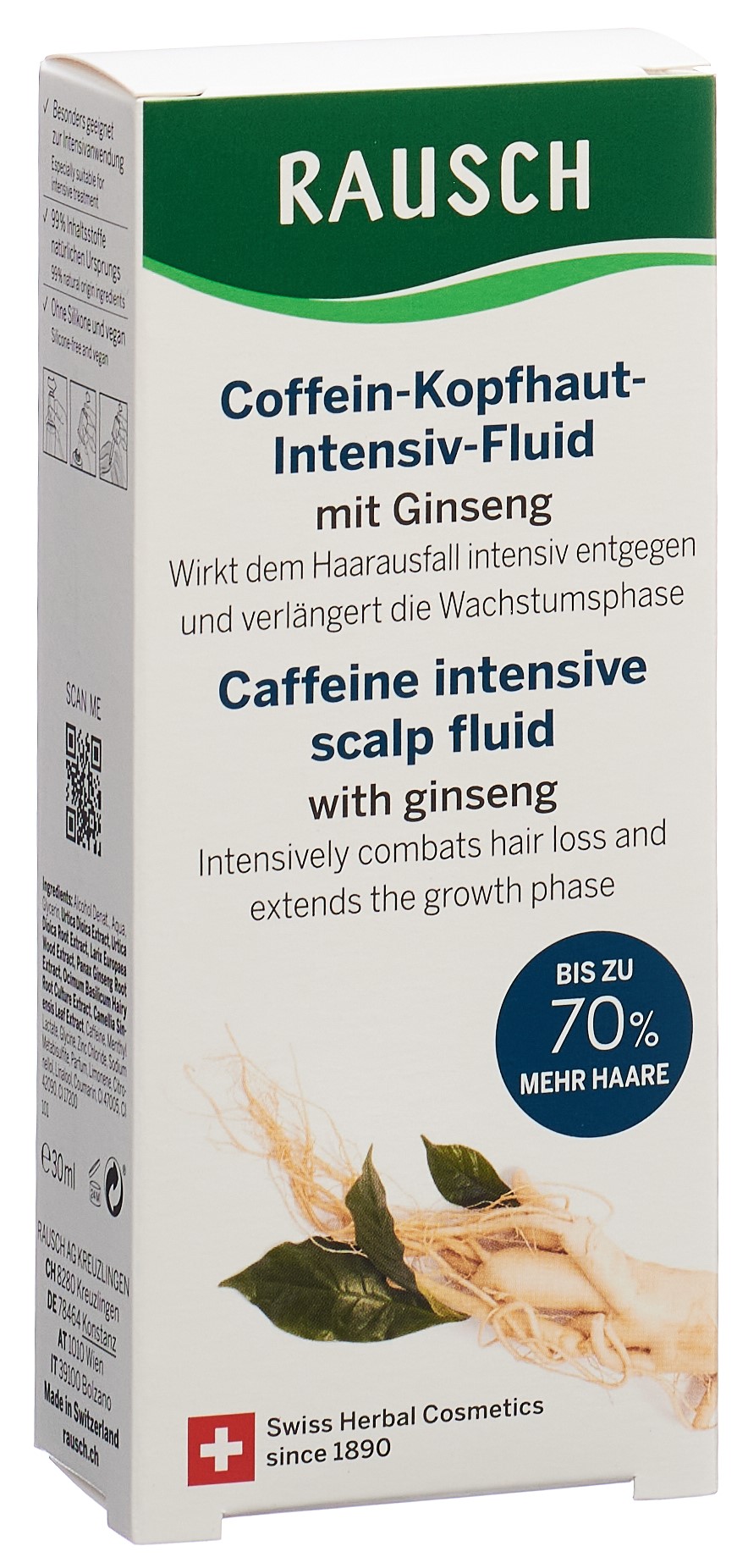 RAUSCH Coff-Kopfhaut-Intensiv-Fluid Ginseng 30 ml – Bild 2