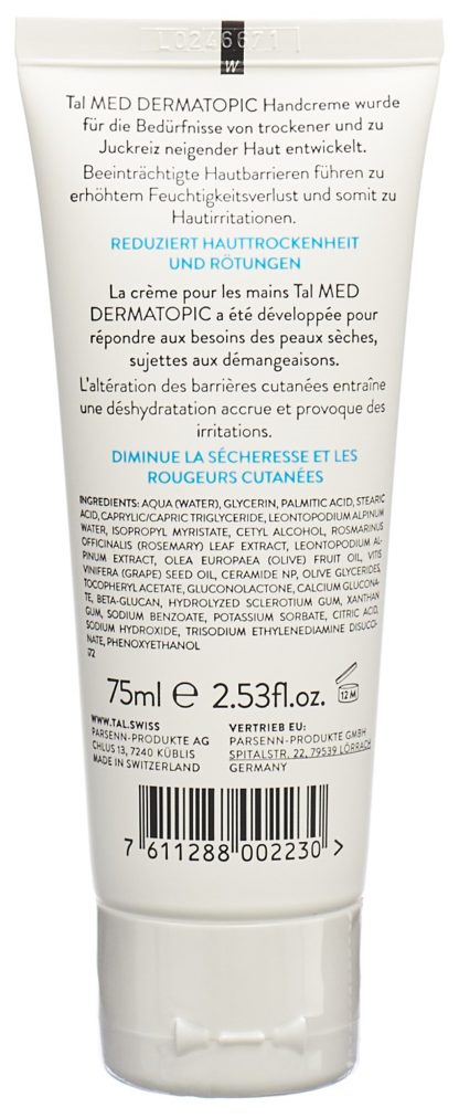 TAL Med Handcreme dermatopic Tb 75 ml – Bild 8
