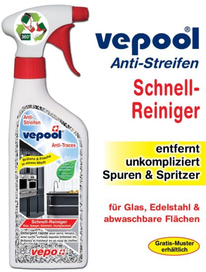 VEPOOL Anti-Streifen Schnellrein 360° Vapo 500 ml