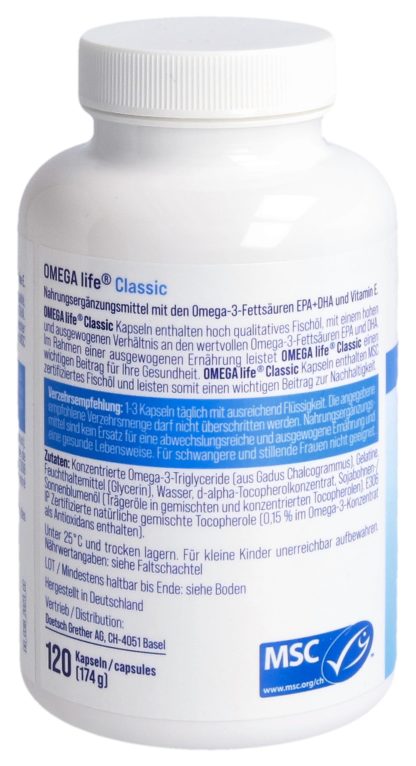OMEGA-LIFE Classic Kaps 500 mg Ds 120 Stk – Bild 8