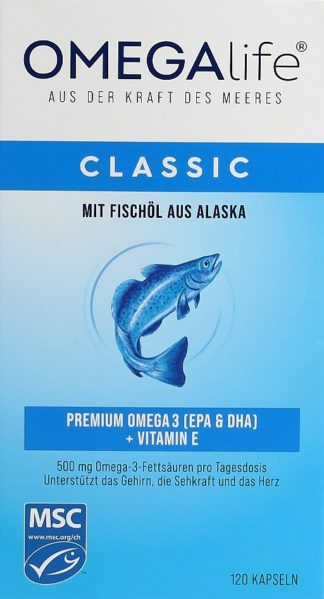 OMEGA-LIFE Classic Kaps 500 mg Ds 120 Stk