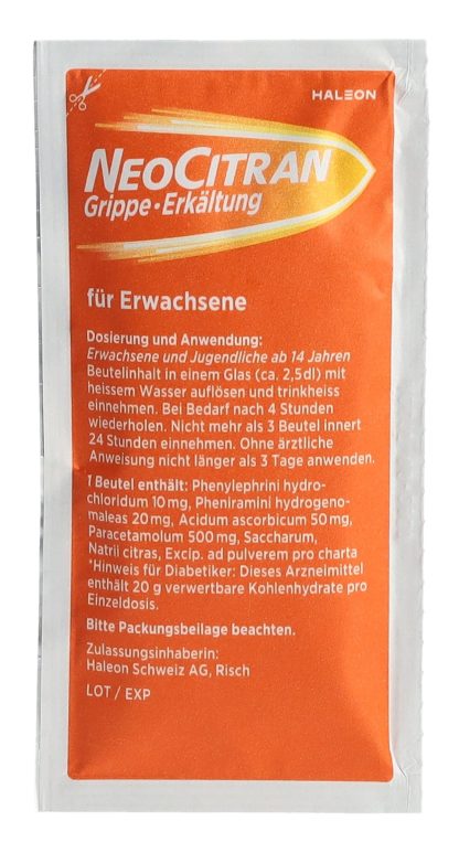 NEOCITRAN Grippe Erkältung Plv Erw Btl 12 Stk – Bild 7