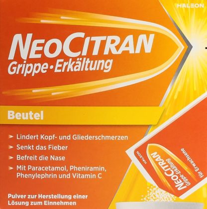 NEOCITRAN Grippe Erkältung Plv Erw Btl 12 Stk