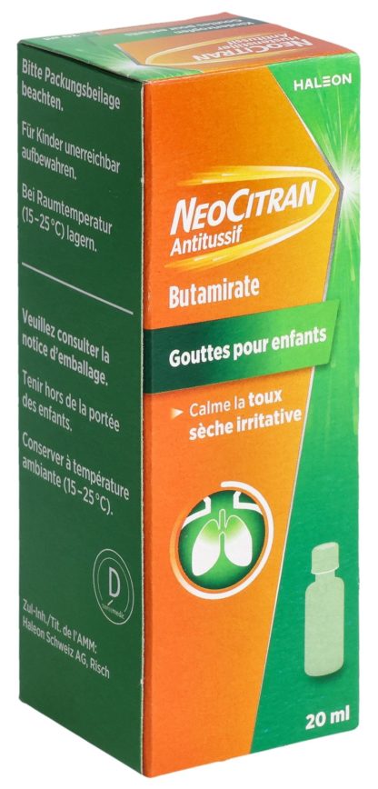 NEOCITRAN Hustenstiller Tropfen 5 mg/ml Kind 20 ml – Bild 4