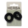 HERBA Haarbinder 3.8cm schwarz 2 Stk