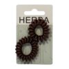 HERBA Haarbinder 3.8cm braun 2 Stk