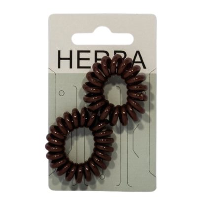 HERBA Haarbinder 3.8cm braun 2 Stk