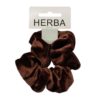 HERBA Scunci 11cm Samt braun