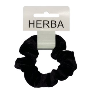 HERBA Scunci 9cm Samt schwarz