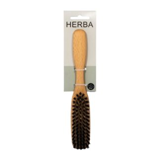 HERBA Haarbürste Wildschweinborsten oval Buche FSC