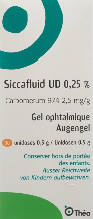 SICCAFLUID UD Augengel 0.25 % 30 Monodos 0.5 g