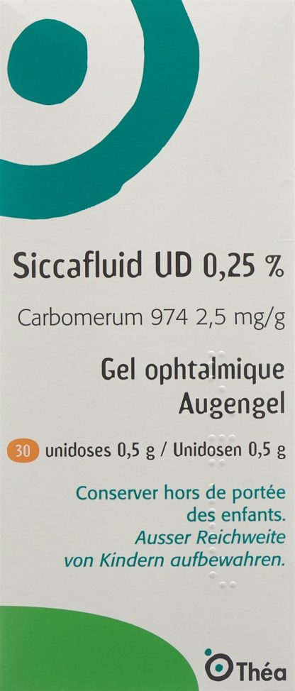 SICCAFLUID UD Augengel 0.25 % 30 Monodos 0.5 g