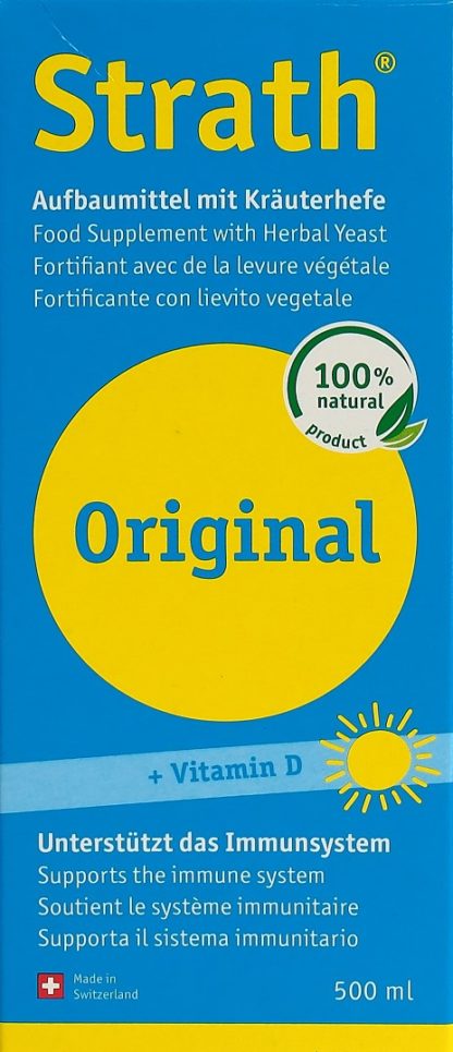 STRATH Original liq Aufbaumittel mit Vit D 500 ml