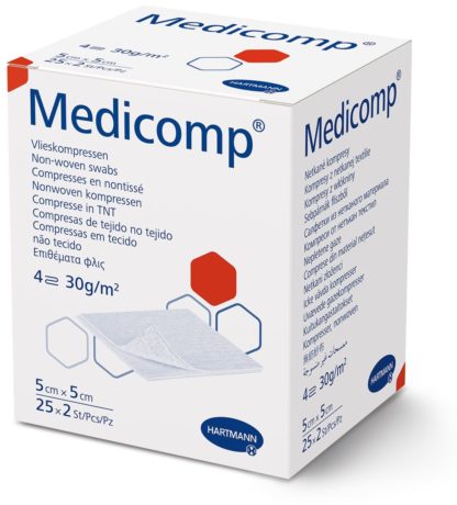 MEDICOMP 4 fach S30 5x5cm steril 25 x 2 Stk