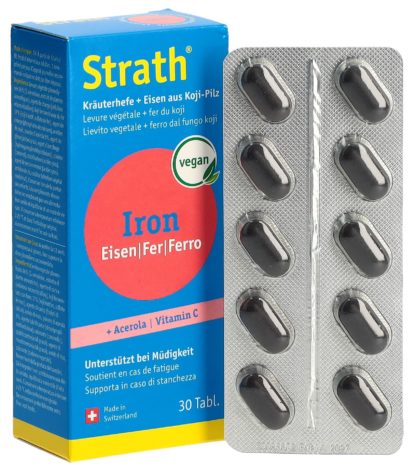 STRATH Iron natürl Eisen+Kräuterhefe Tabl 30 Stk – Bild 3