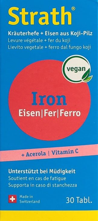 STRATH Iron natürl Eisen+Kräuterhefe Tabl 30 Stk