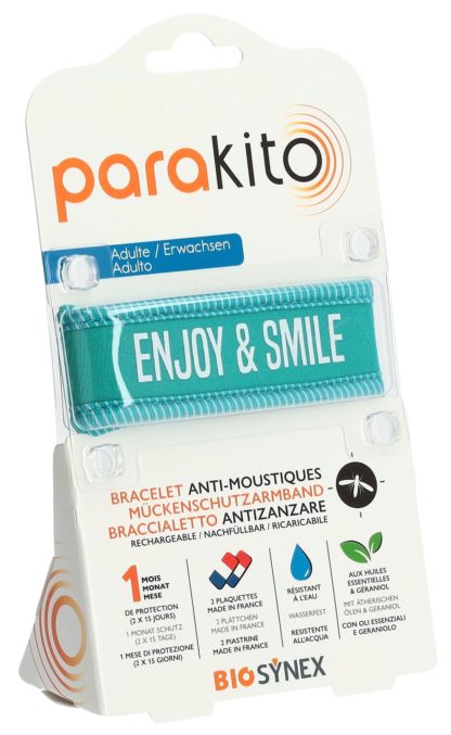 PARAKITO Armband Erwachsene Enjoy and Smile blau – Bild 2