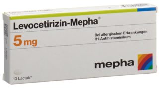 LEVOCETIRIZIN Mepha Lactab 5 mg 10 Stk