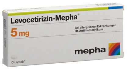 LEVOCETIRIZIN Mepha Lactab 5 mg 10 Stk