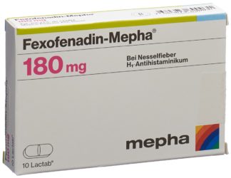 FEXOFENADIN Mepha Lactab 180 mg 10 Stk