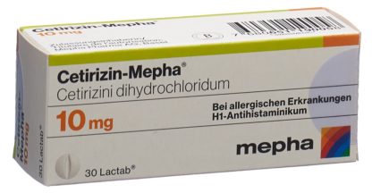 CETIRIZIN Mepha Lactab 10 mg 30 Stk