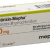 CETIRIZIN Mepha Lactab 10 mg 50 Stk